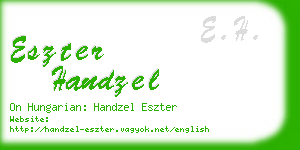 eszter handzel business card